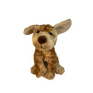 Golden bear co sitting Brown dog 6" plush stuffed animal